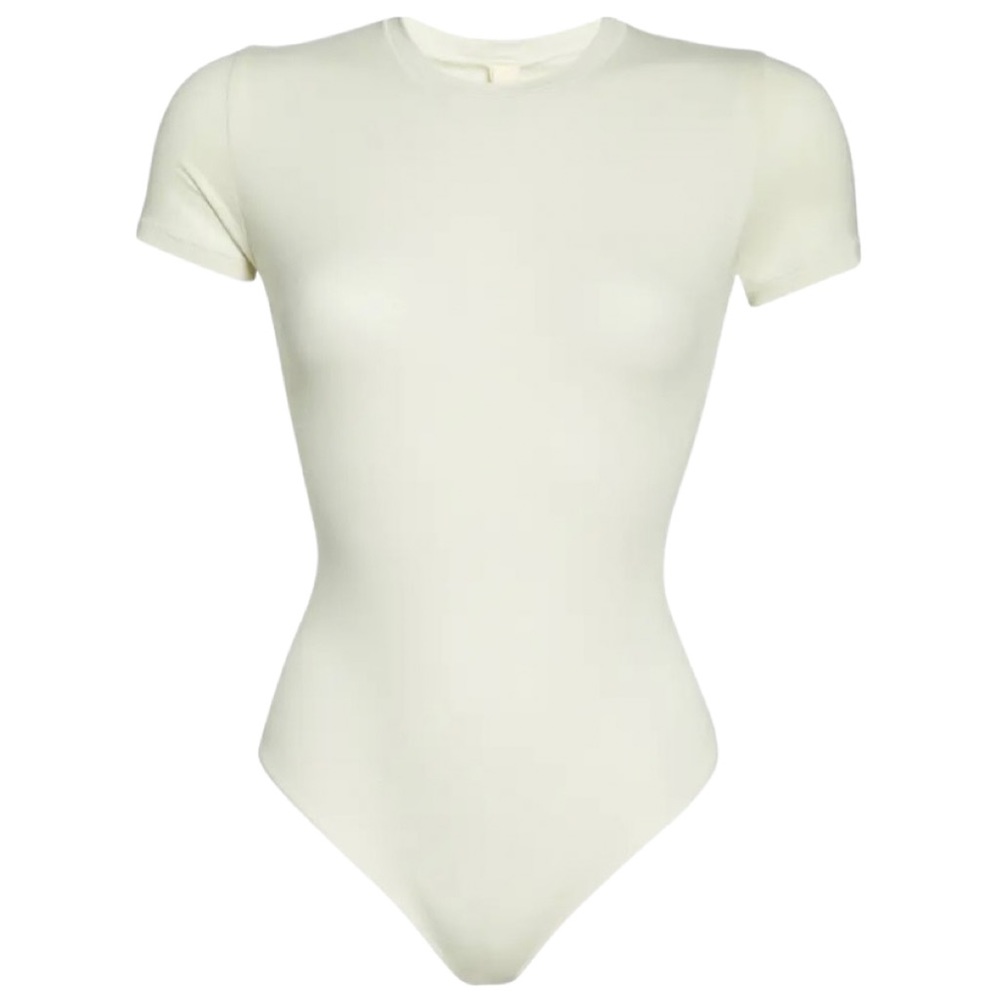 SKIMS Stretch Cotton Jersey T-Shirt Bodysuit